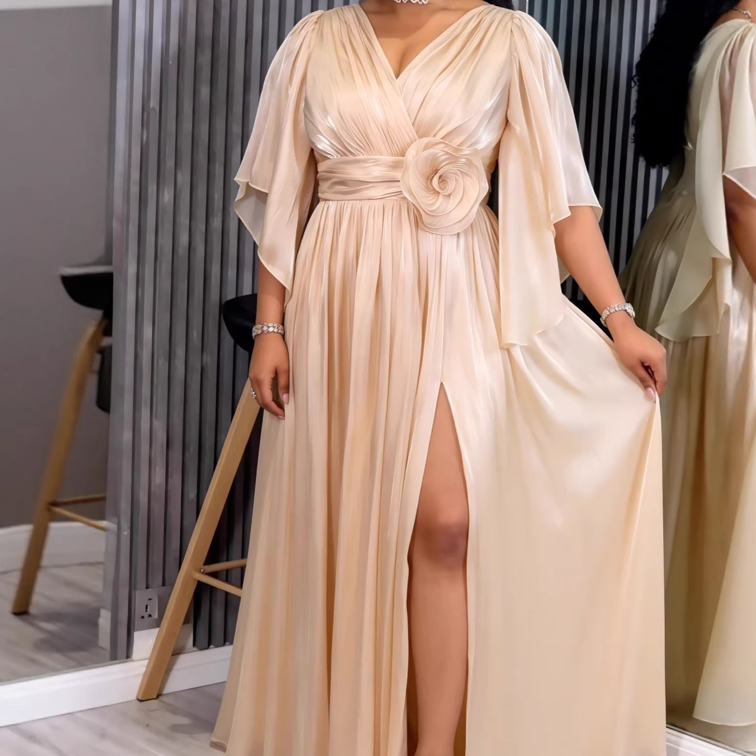 Robe Longue Nymphéa Éthérée