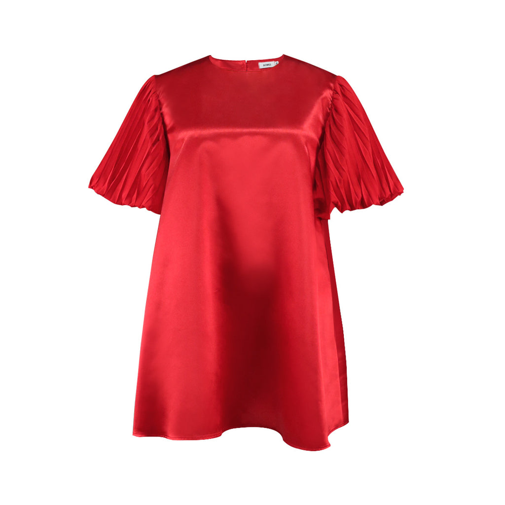 Robe Courte Éclat Écarlate