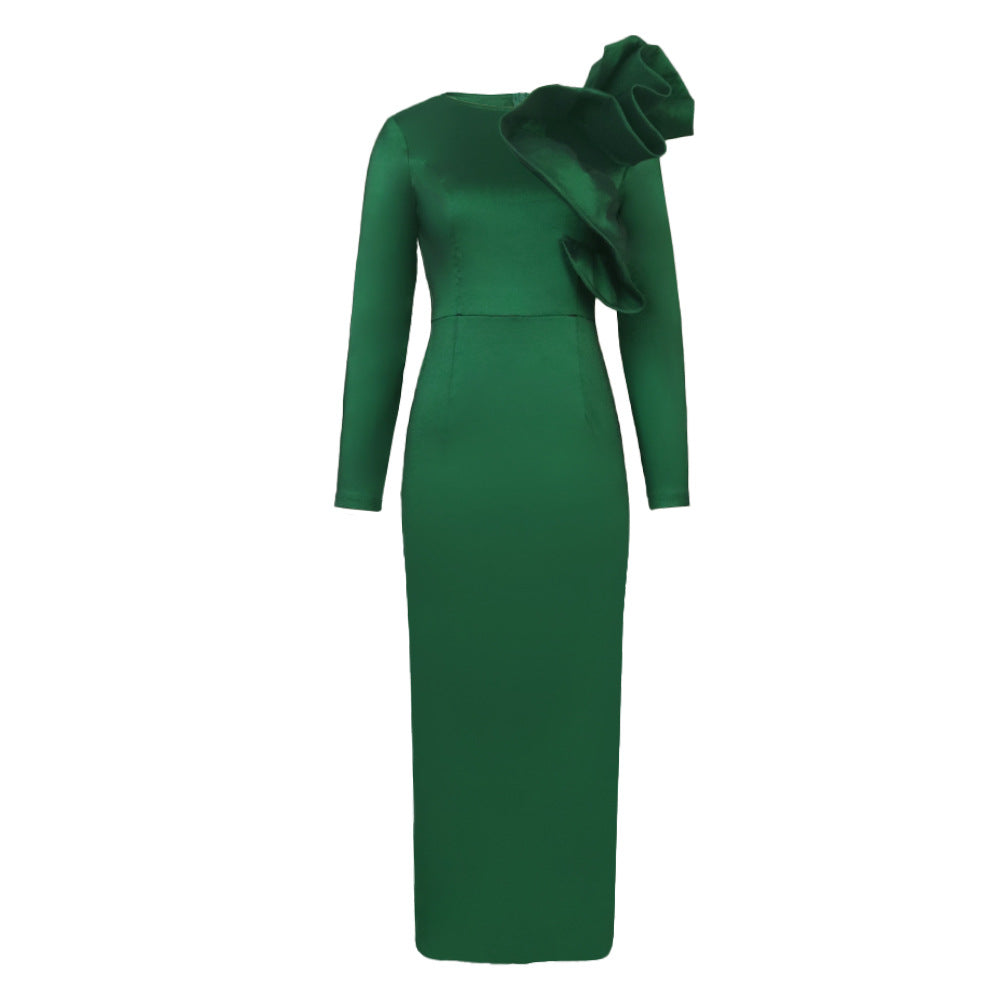 Robe Fourreau Émeraude Royale