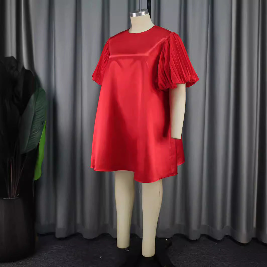 Robe Courte Éclat Écarlate